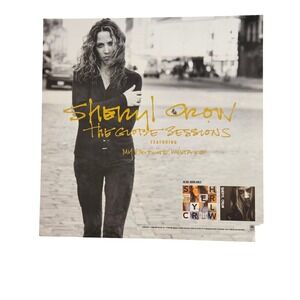 Sheryl Crow The Globe Sessions 12x12 Double Sided Flat Promo Poster Vintage 1998